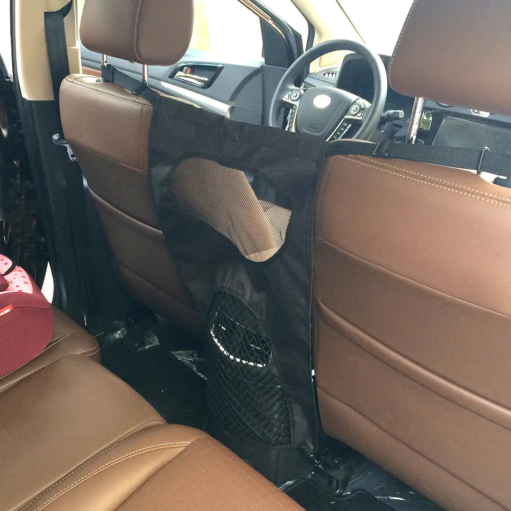 Accesorios para mascotas en el coche: barrera para perros en el asiento trasero